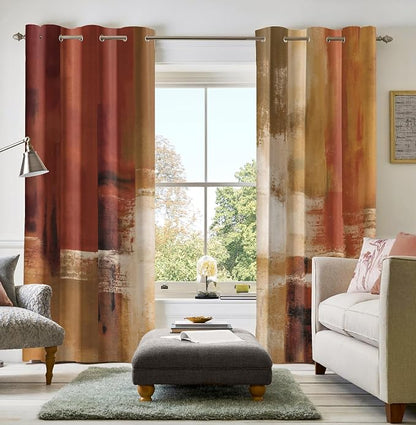 Asuexpect Burnt Orange Curtains - Image 5