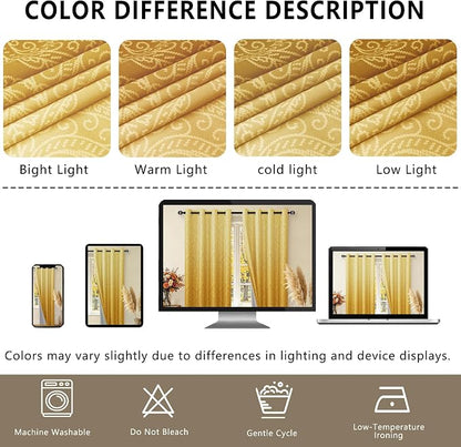 DWCN 100% Blackout Curtains for Bedroom 63 Inch Long - Image 8