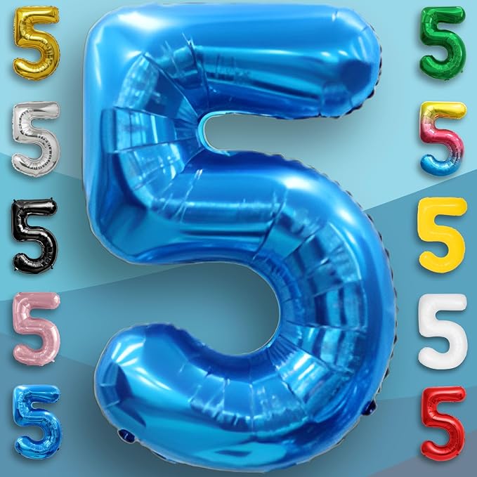 Black Number 0 to 9 Mylar Balloon 40 Inch - Image 5