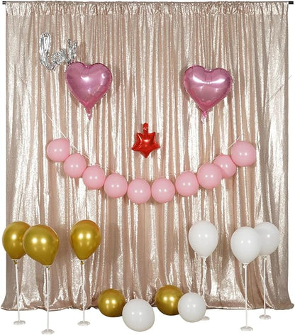 Poise3EHome 8FT x 10FT Sequin Photography Backdrop Curtain - Image 5