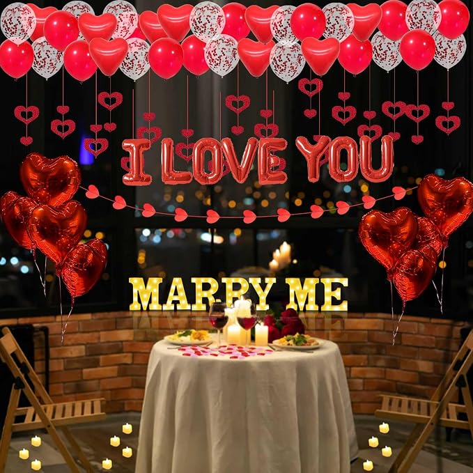 Marry Me Light Up Letters Proposal Decorations - Image 5