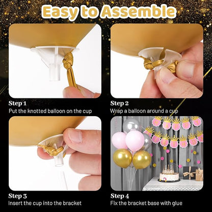 12 Sets Balloon Stand Kit For Table, Balloon Sticks - Image 4