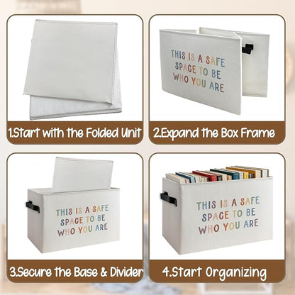 Boho Inspirational Mental Health Storage Basket - Image 4