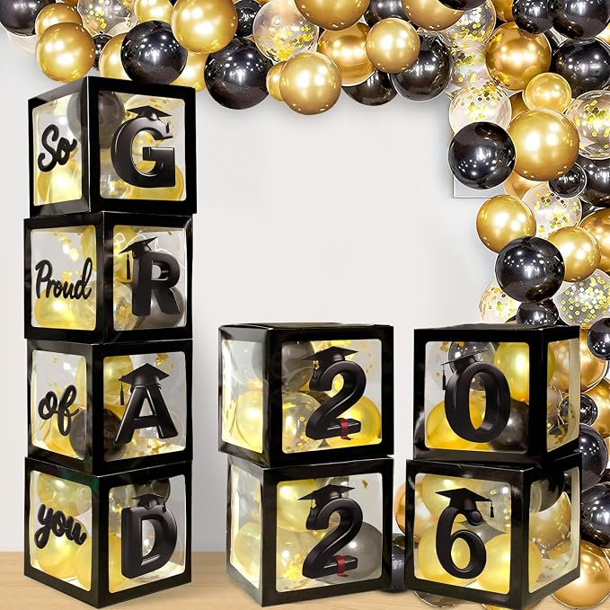2026 Graduation Balloon Boxes Decorations, So Pround of You Decorations by Mirooyu