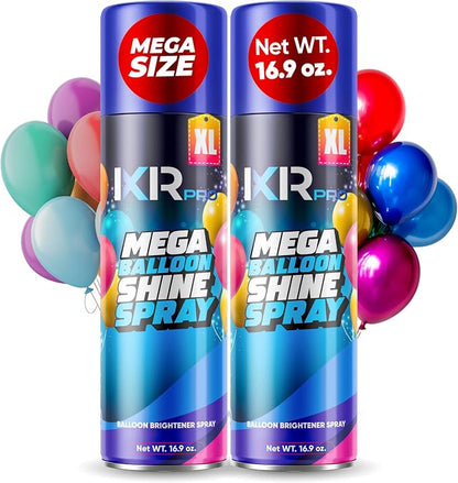 Balloon Shine Spray for Party, 2 Pack x 16.9 oz, Balloons Spray Silicone | by ixirpro