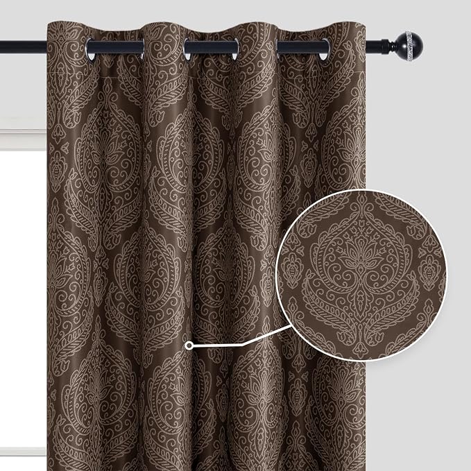 DWCN Brown Curtains 84 inch Long - Image 2