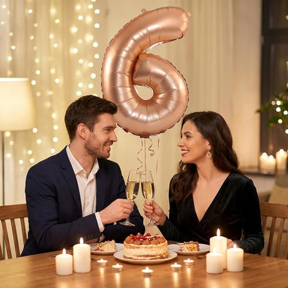 YPSelected 32 Inch Large Foil Helium Number Balloon Birthday Wedding Party 0-9 - Image 3