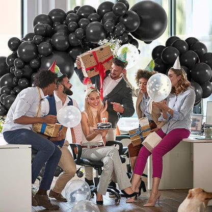 114pcs Black Latex Balloon, 18 12 10 5 Inch Different Sizes | Balloons - Image 5