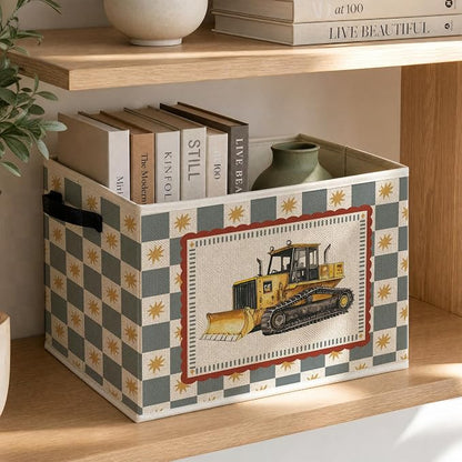 Construction Truck Boy Nursery Storage Basket - Image 3