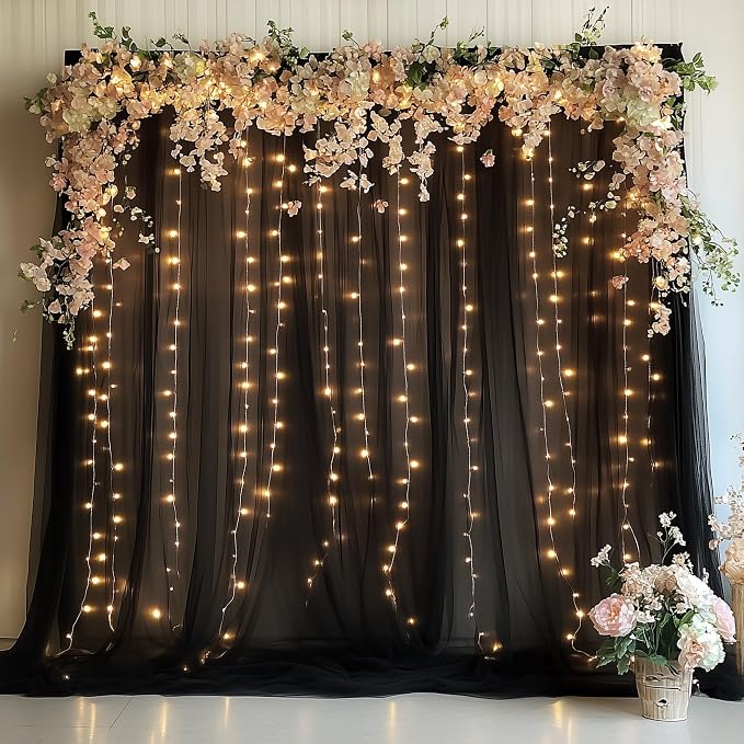 Fomcet Tulle Backdrop Curtains by Fomcet
