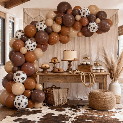Brown Cow Print Balloons - Image 5