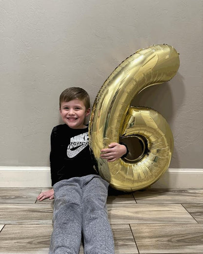 14 Balloon - Champagne Gold Birthday Number Balloons, 40 Inch Decorations | - Image 2