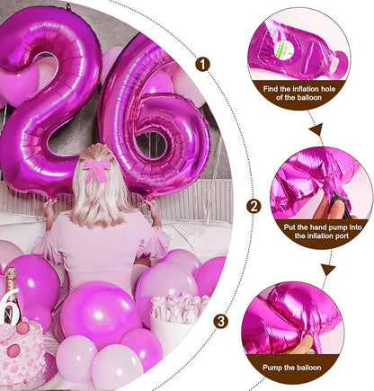 8 Balloon 40 inch Pink Number Balloons - Image 6