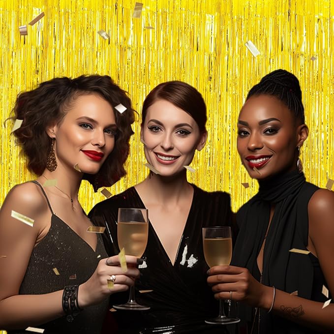 DECOCKRAT 3 Pack Foil Fringe Backdrop - Image 5