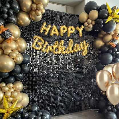 4x6 FT Black Shimmer Wall Backdrop, Glitter Bling Photo Backdrop - Image 6