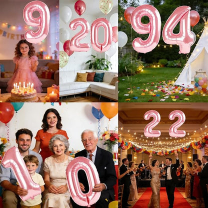 40 Inch Number 94 Balloons for 94th Birthday Party Decorations, 0-100 Jewelry - Image 7