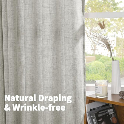 YoungsTex Extra Long Linen Curtains 102 Inch Length - Image 5