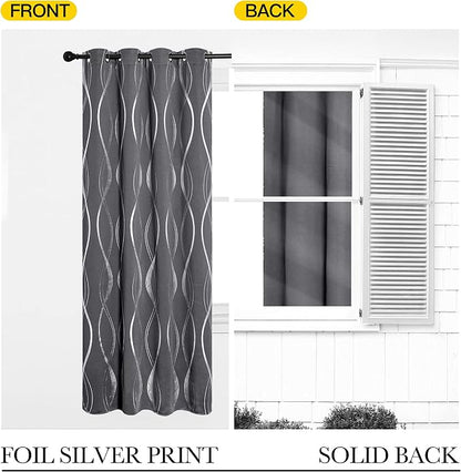NICETOWN Bedroom Small Blackout Curtain Panels, 42 by 48 Inch, Window Treatment - Image 6