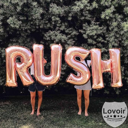 Lovoir 40 Inch Large Rose Gold Letter V Balloons Big Size Jumbo Mylar Foil - Image 5