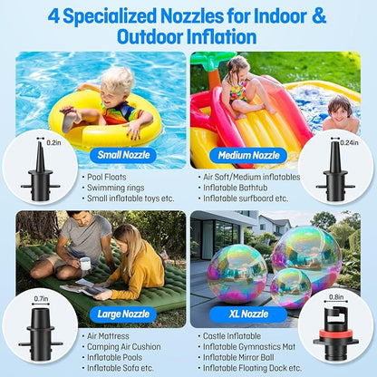 650W Electric Pump for Inflatables Air Mattress - Image 4