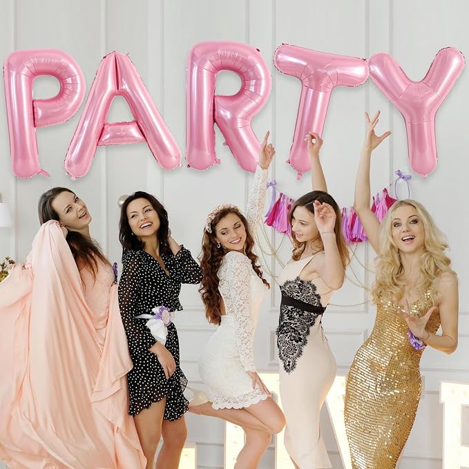 TONIFUL 40 Inch Large Pink Letter T Balloons Giant Foil Mylar Alphabet Balloon - Image 4