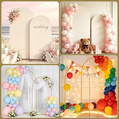 2 Pack Arch Backdrop Stand and Cover Set, Balloon Arch Stand | Metal Background - Image 7