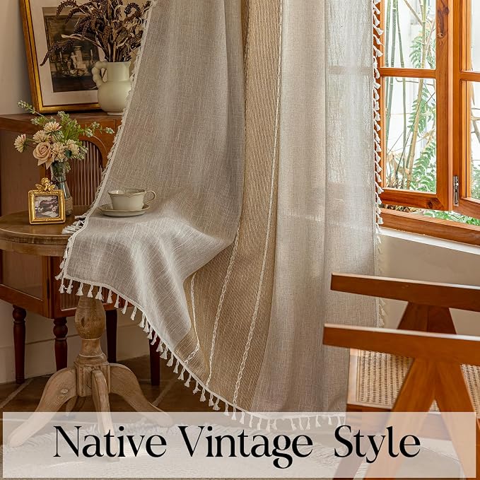 Sutuo Home Boho Curtains 90 inches - Image 4