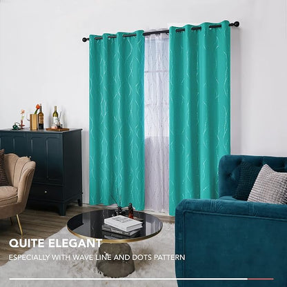 Deconovo Living Room Curtains 108 Inch Long, Thermal Insulated, Room Darkening - Image 6