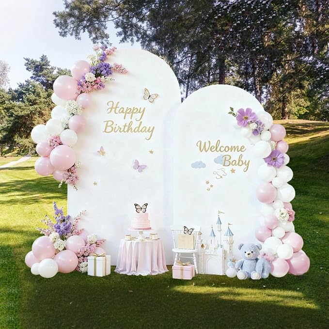 Wedding Arch Backdrop Stand Set of 2 - Image 2