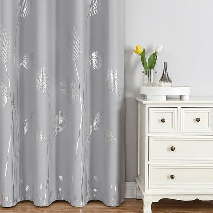 Light Grey Blackout Curtains 108 Inches Long, Light Blocking Thermal Insulated - Image 2