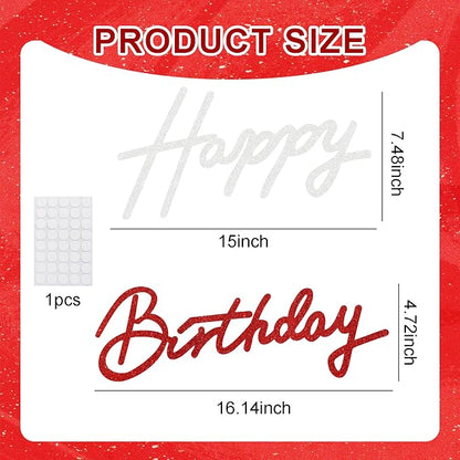 TONIFUL Happy Birthday Sign for Backdrop - Image 3
