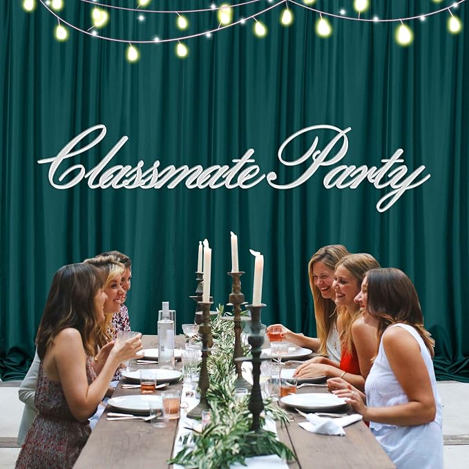 10ft x 8ft Hunter Green Backdrop Curtains - Image 3