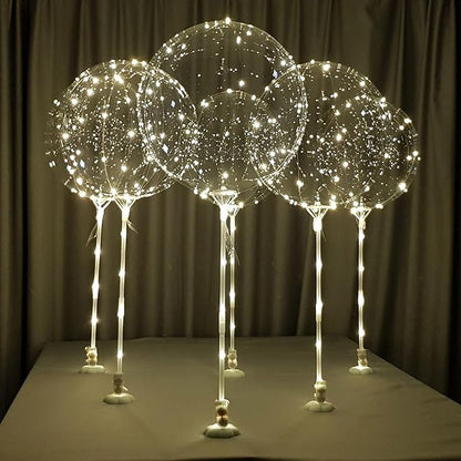 Warm White 6PC LED Light up Balloons - Image 6