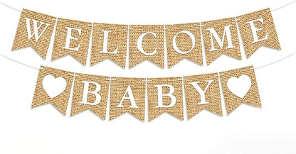 Welcome Baby Banner Paper by Unknown