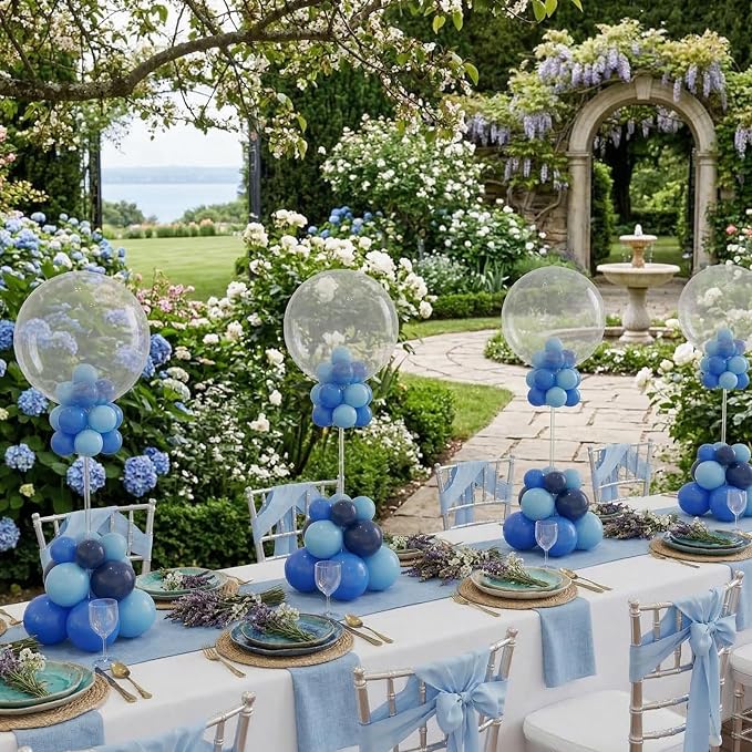 8 Set Balloon Stand Kit Balloon Table Desktop Stand Sticks Centerpieces Holder - Image 4