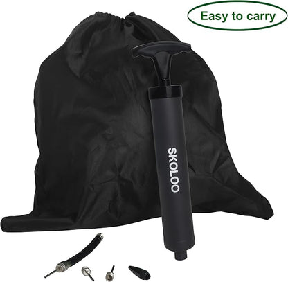 SKOLOO 10" Portable Hand Air Ball Pump Inflator Kit - Image 9