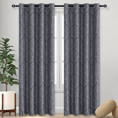 DWCN Grey Room Darkening Curtains by DWCN