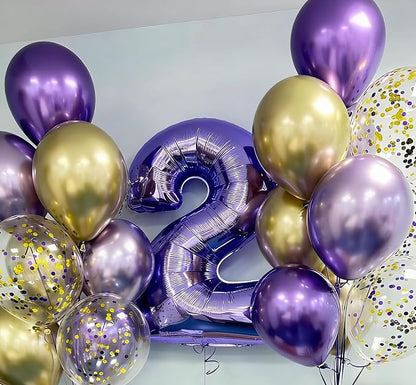 Numbers 10 Balloon 40Inch Purple Balloons - Image 2
