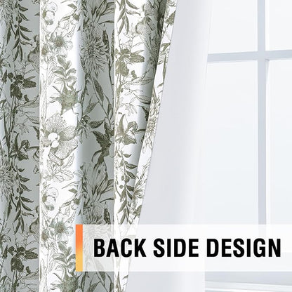 H.VERSAILTEX Blackout Curtains 84 Inch Length 2 Panels Set Floral Print Curtain - Image 5