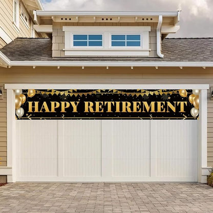 Large Happy Retirement Banner, Party Decorations Supplies - Image 5