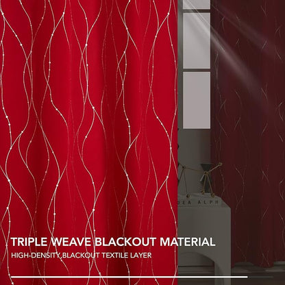 Deconovo Living Room Curtains 54 Inches Long, Thermal Insulated, Room Darkening - Image 4