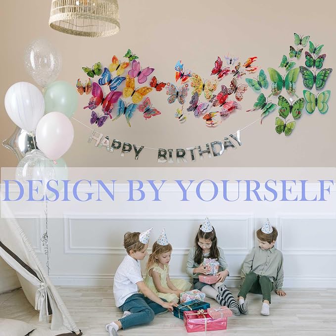 OPSEAM 3D Butterfly Wall Decor Butterfly Decorations Stickers - Image 3