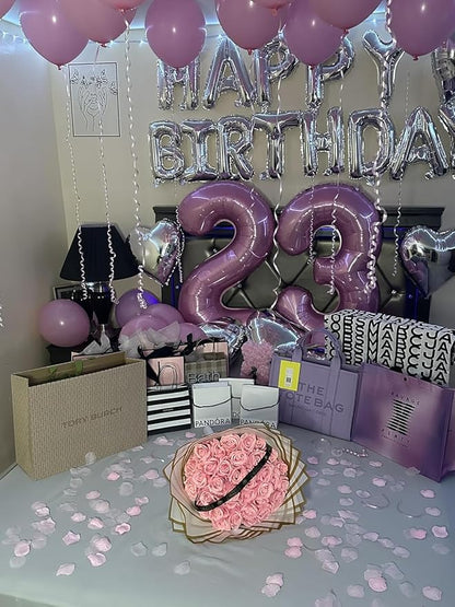 40 Inch Pink Number 1 Balloon Birthday Party Decorations - Image 4