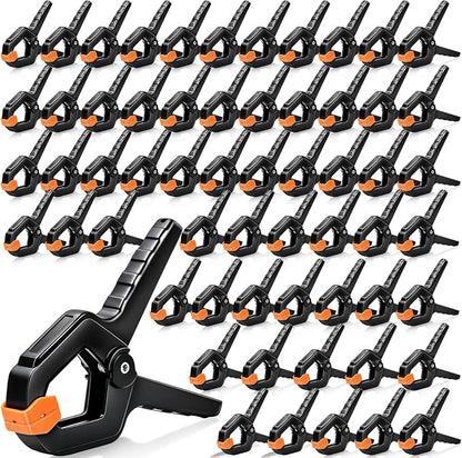 60 Pack Spring Clamps, Backdrop Clips, Balloon Arch Clips, 3.5 inch Heavy Duty by Anelueeoo