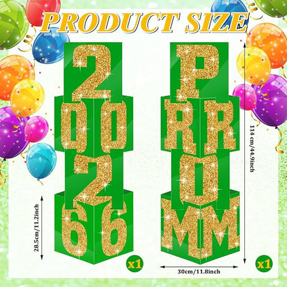 Queekay 8 Pcs Prom Column Standup Photo Booth Decorations 2026 Prom Backdrop - Image 2