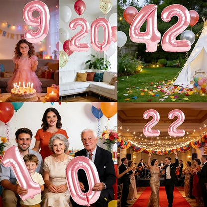 40 Inch Number 42 Balloons for 42nd Birthday Party Decorations, 0-100 Jewelry - Image 7
