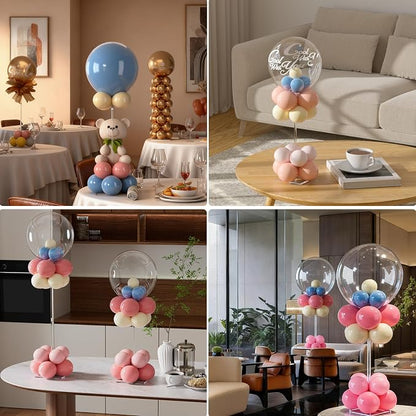 12 Pack Clear Acrylic Balloon Stand 23.6 inch Party Centerpiece - Image 6