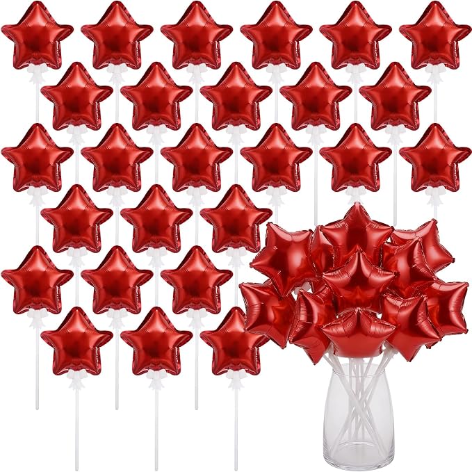 60 Pcs Mini Star Self Inflatable Balloons Bulk by Chitidr
