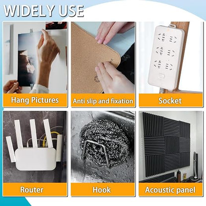 Birllaid Double Sided Tape for Walls, Picture Hanging Strips Removable Mounting - Image 3