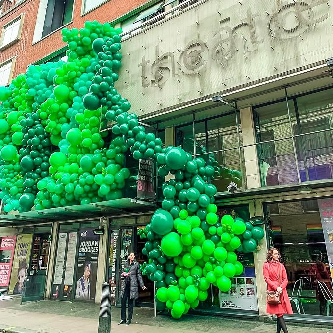 PartyWoo Green Balloons 100pcs Latex Helium Balloons 12 Inch | Birthday Baby - Image 5
